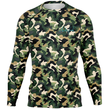 Chokefish™ Long Sleeve Rashguard Camouflage Men's Shirt-001